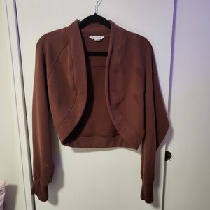 Athleta Brown Shrug Bolero - L